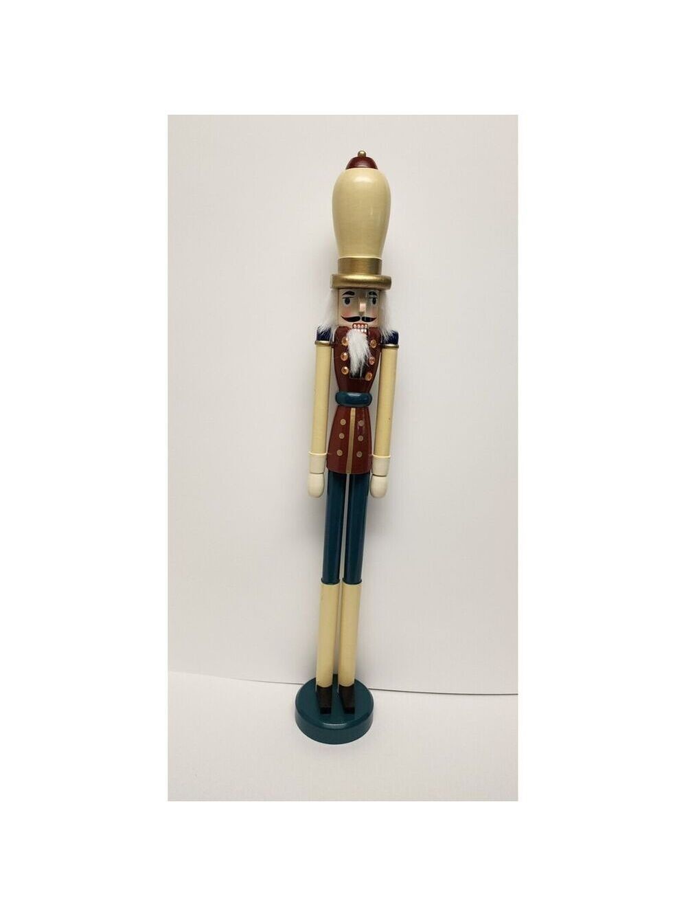 Vintage 1990 Handcrafted 23" Soldier Nutcracker Christmas Holiday Decor